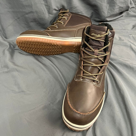 Eddie Bauer WaverlyBrown Boots- Men's Size 13 NEW - Picture 3 of 8